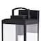 Vaxcel Kinzie 1 Light Dusk to Dawn Black Outdoor Wall Lantern Clear Glass T0645 - alternate 6